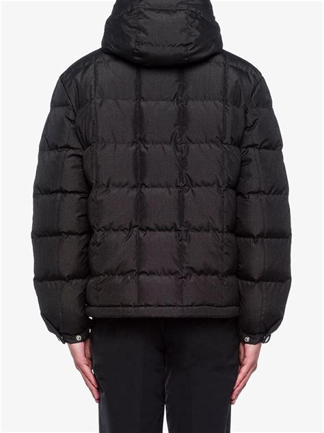 prada men's quilted jacket|Prada grey puffer jacket.